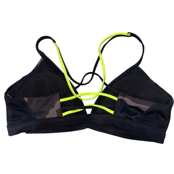 NWOT Athleta Freestyle Camo Triangle Bikini Swimsuit Top Swim Neutral - Picture 6 of 7